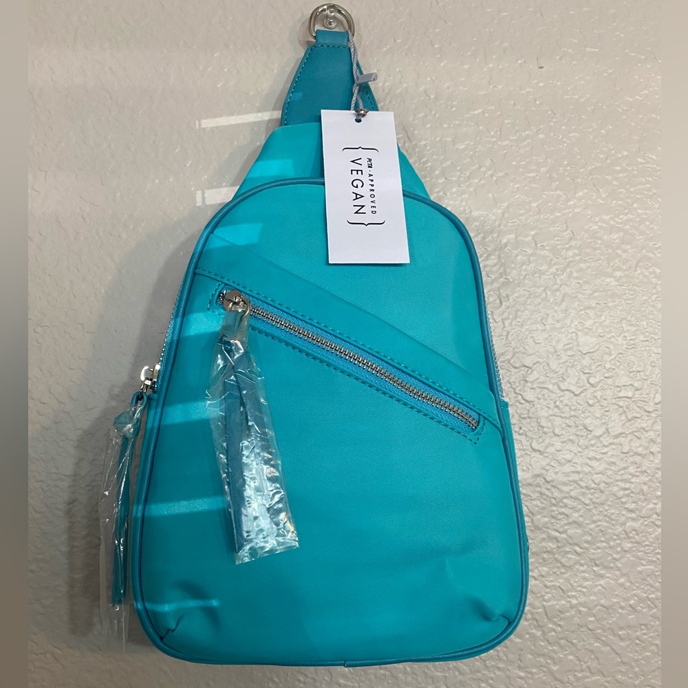 Calin Collection Crossbody Bag with guitar strap || NWT || Turquoise - Picture 8 of 14